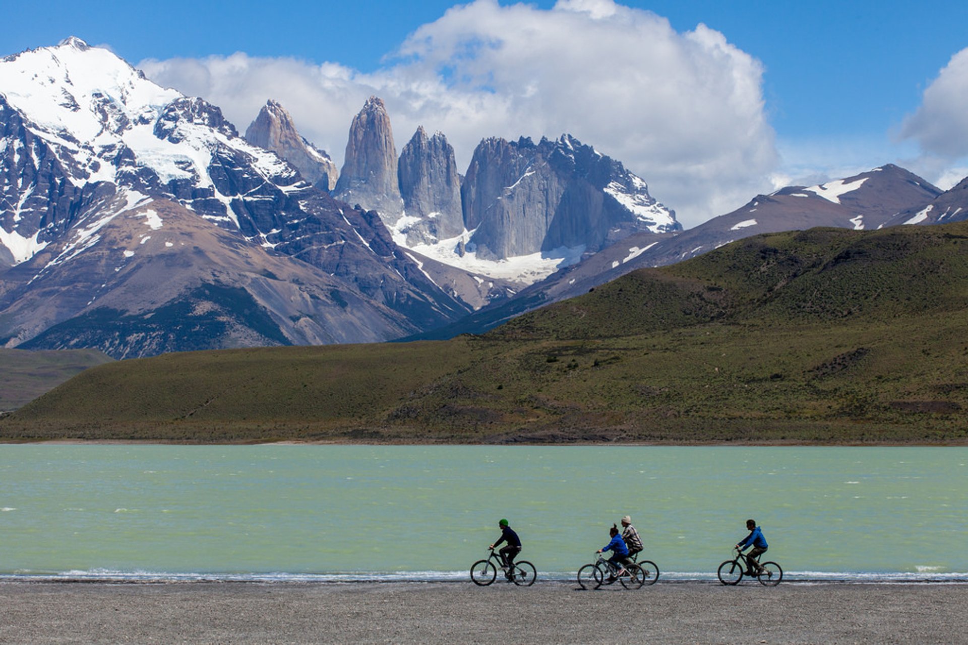 Ciclismo en las faldas de Chile