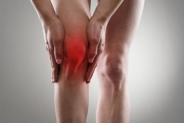 animación de dolor de rodilla